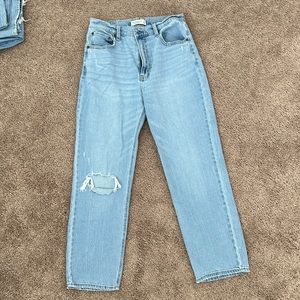 Abercrombie & Fitch The Ankle Straight Ultra High Rise Like New  Size 30